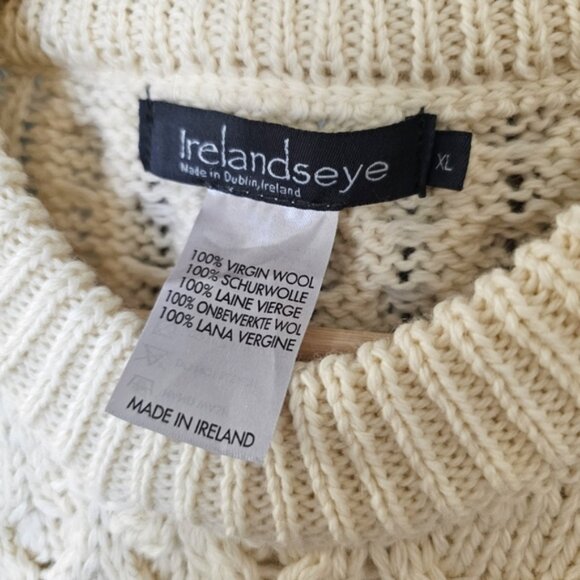 Heritage Irish Knit Sweater – 100% Virgin Wool – Made in Dublin, Ireland – Sz XL - Picture 9 of 12